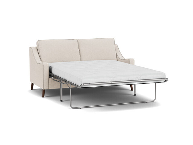 Cream Fabric 3.5 Seater Sofabed - Modern Fold Out Custom Sofa Bed - Weymouth Range - image 1