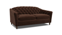 Brown Velvet 3 Seater Sofabed - Traditional Fold Out Custom Sofa Bed In Easy Clean Velvet - Payton Range