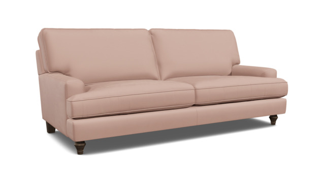 Pink Velvet 2 Seater Sofa - Modern Style Custom Sofa In Stain Resistant Velvet - Whinfell Range - image 1