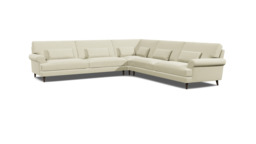 Knightsbridge Even Sided Corner Sofa white - thumbnail 1