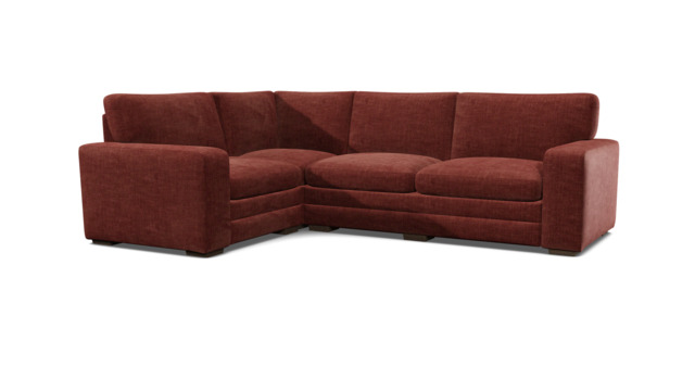 Purple Velvet 3X1.5 Seater Corner Sofabed - Modern Fold Out Custom Sofa Bed In Easy Clean Velvet - Sloane Range - image 1