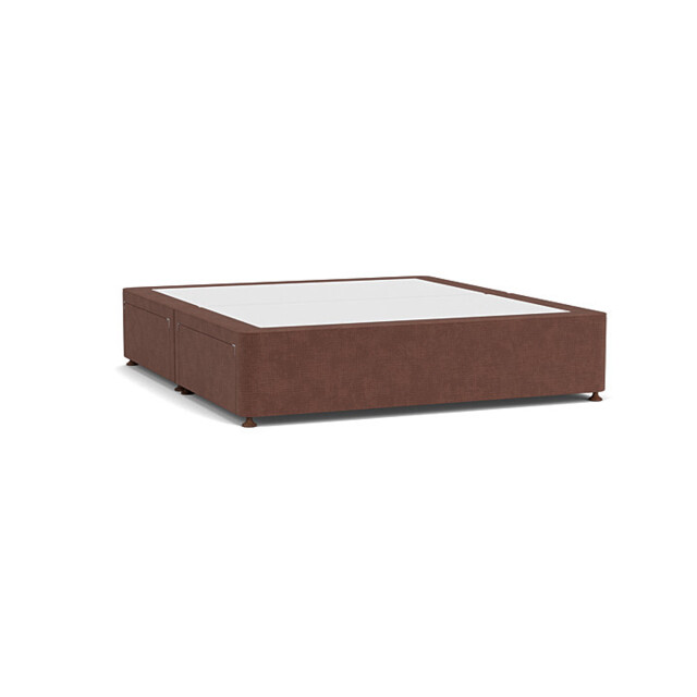 Purple Velvet Super King Size Bed Divan - Modern Style Divan Base In Easy Clean Velvet - Barnsley Range - image 1