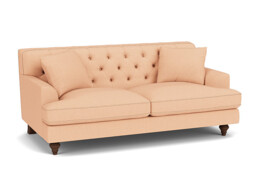 Pink Velvet 3 Seater Sofa - Traditional Style Custom Sofa In Stain Resistant Velvet - Charnwood Range
