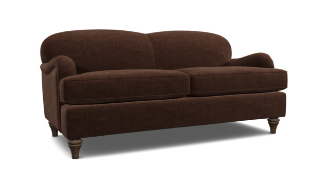 Brown Velvet 3.5 Seater Sofabed - Traditional Fold Out Custom Sofa Bed In Easy Clean Velvet - Lincoln Range - image 1