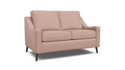 Pink Velvet 2 Seater Sofabed - Modern Fold Out Custom Sofa Bed In Stain Resistant Velvet - Weymouth Range - thumbnail 1