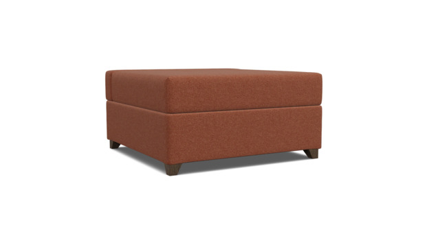 Red Velvet Footstool Fold Out Bed - Ottoman Pullout Single Bed In Easy Clean Velvet - Barnet Range - image 1