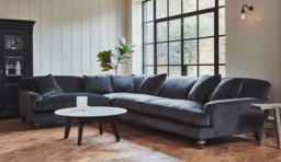 Pink Velvet 4 Seater Left Corner Sofa - Traditional Style Custom Sofa In Stain Resistant Velvet - Galloway Range - thumbnail 2