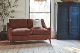 Brown Tan 3 Seater Leather Sofa -Modern Contemporary Style Medium Premium Top Grain Leather Sofa - Weymouth Range - thumbnail 4