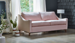 Cream Fabric 2 Seater Sofa - Modern Style Custom Sofa Settee - Weymouth Range - thumbnail 2