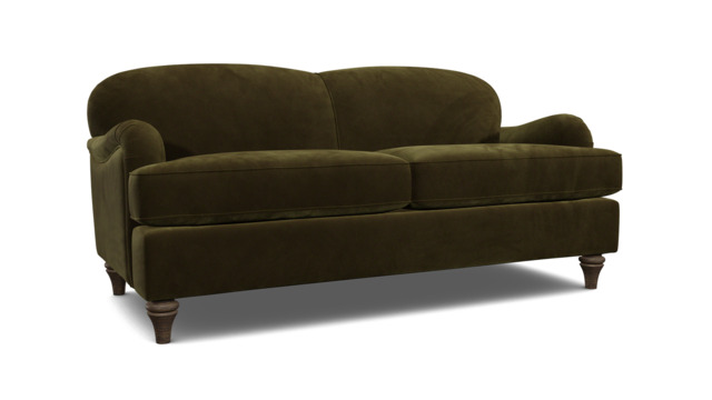 Green Linen 3.5 Seater Sofabed - Traditional Fold Out Custom Sofa Bed - Lincoln Range - image 1