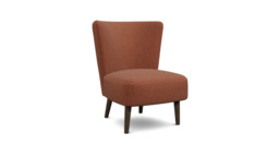 Red Velvet Chair - Modern Accent Custom Arm Chair In Easy Clean Velvet - Penryn Range