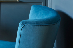 Red Velvet Chair - Modern Accent Custom Arm Chair In Easy Clean Velvet - Penryn Range - thumbnail 5
