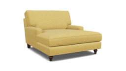 Darlings of Chelsea Whinfell Stylish Yellow Loveseat Chaise Day Bed