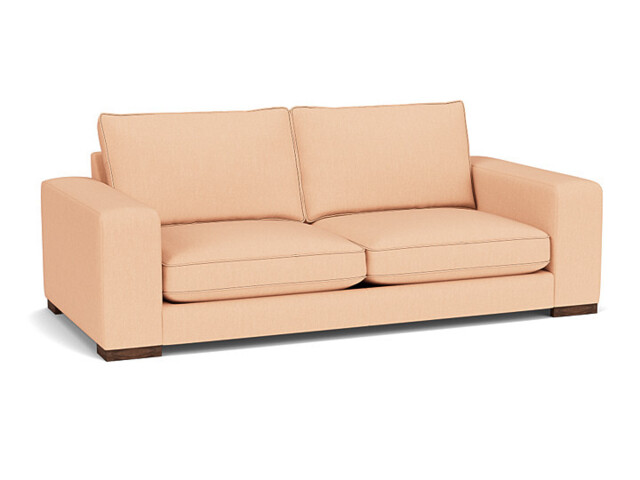 Pink Velvet 4 Seater Sofa - Modern Style Custom Sofa In Stain Resistant Velvet - Ashdown Range - image 1