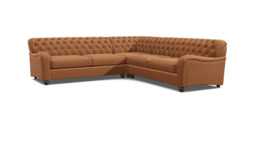Bakewell 3.5 Seater Corner Sofa Bed orange