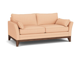 Pink Velvet 3 Seater Sofa - Modern Style Custom Sofa In Stain Resistant Velvet - Exmouth Range - thumbnail 1