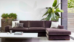 Grey Fabric 2 Seater Sofa With Chaise - Modern Style Custom Sofa In Easy Clean Fabric - Ashdown Range - thumbnail 4