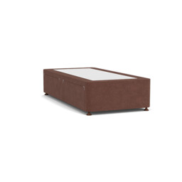 Purple Velvet Single Bed Divan - Modern Style Divan Base In Easy Clean Velvet - Barnsley Range