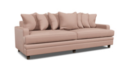 Streatham Scatter Back 4 Seater Sofa  pink - thumbnail 1