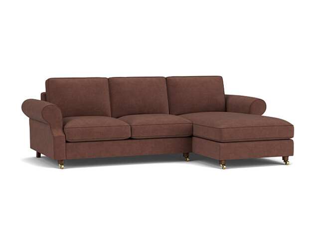 Kendal 3.5 Seater Chaise Sofa Bed purple - image 1