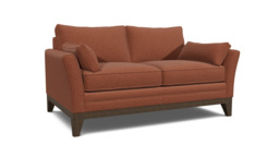 Red Velvet 2 Seater Sofabed - Modern Fold Out Custom Sofa Bed In Easy Clean Velvet - Exmouth Range