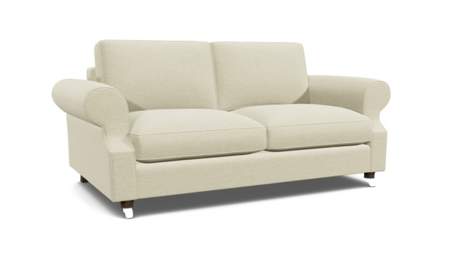 White Chenille 3 Seater Sofabed - Traditional Fold Out Custom Sofa Bed In Stain Resistant Chenille - Kendal Range - image 1