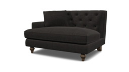 Charnwood Loveseat Unit 1 Arm  black - thumbnail 1