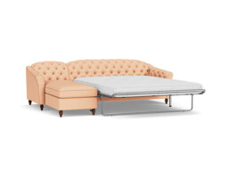 Sophisticated Payton Pink 3.5 Seater Versatile Chaise Sofa Bed, Deep Button Detailing and Customisable - Darlings of Chelsea - thumbnail 1