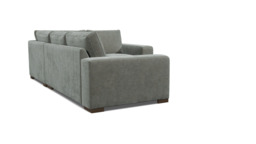 Grey Fabric 3 Seater Right Corner Sofa - Modern Style Custom Sofa In Easy Clean Fabric - Ashdown Range