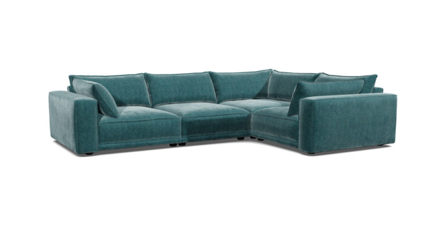 Wimbledon Medium Corner Sofa teal - image 1