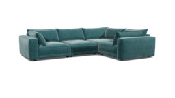 Wimbledon Medium Corner Sofa teal - thumbnail 1