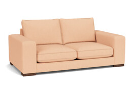 Pink Velvet 3 Seater Sofa - Modern Style Chunky Custom Sofa In Stain Resistant Velvet - Ashdown Range - thumbnail 1