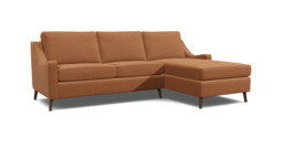 Orange 3.5 Seater Corner Sofa - Modern Style Fabric Luxury Premium Corner Sofa - Weymouth Range
