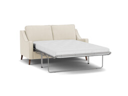 White Chenille 3 Seater Sofabed - Modern Fold Out Custom Sofa Bed In Stain Resistant Chenille - Weymouth Range
