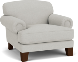 Green Linen Gents Armchair - Traditional Gents Custom Arm Chair - Thatcham Range - thumbnail 2