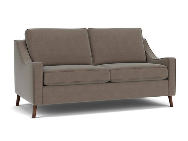 Brown Velvet 3.5 Seater Sofa - Modern Style Custom Sofa In Easy Clean Velvet - Weymouth Range - image 1