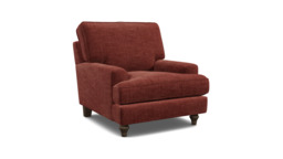 Purple Velvet Armchair - Modern Accent Custom Arm Chair In Easy Clean Velvet - Whinfell Range