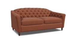Red Velvet 3.5 Seater Sofabed - Traditional Fold Out Custom Sofa Bed In Easy Clean Velvet - Payton Range - thumbnail 1