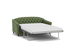 Green Linen 3.5 Seater Sofabed - Traditional Fold Out Custom Sofa Bed - Payton Range