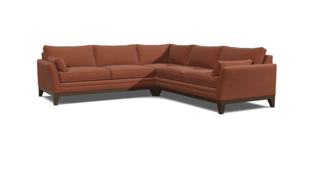 Exmouth 3.5 Corner Seater Sofa Bed  red - image 1