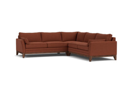 Exmouth 3.5 Corner Seater Sofa Bed  red