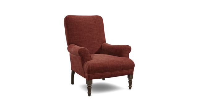 Purple Velvet Armchair - Traditional Accent Custom Arm Chair In Easy Clean Velvet - Tidworth Range - image 1