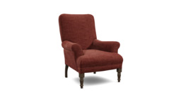 Purple Velvet Armchair - Traditional Accent Custom Arm Chair In Easy Clean Velvet - Tidworth Range