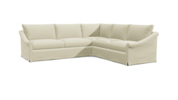 Hayling Loose Cover Large Corner Sofa white