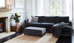 Grey Fabric Large Corner Sofa - Modern Style Corner Custom Sofa In Easy Clean Fabric - Darwin Range - thumbnail 7