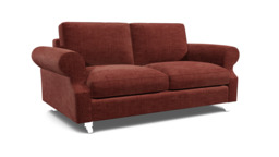 Purple Velvet 3.5 Seater Sofa - Traditional Style Custom Sofa In Easy Clean Velvet - Kendal Range