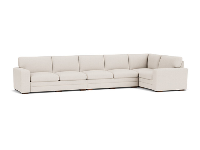 Cream Fabric 6X1.5 Seater Corner Sofa - Modern Style Custom Sofa - Sloane Range - image 1