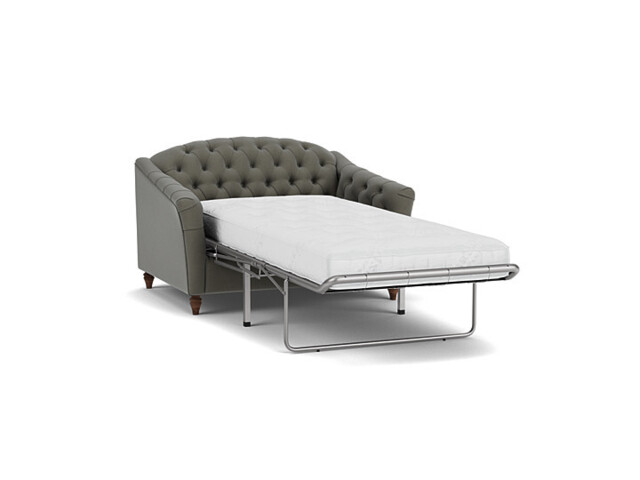 Grey Fabric Loveseat Armchair Sofabed - Traditional Style Single Chair Bed In Easy Clean Fabric - Payton Range - image 1