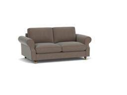 Brown Velvet 3.5 Seater Sofabed - Traditional Fold Out Custom Sofa Bed In Easy Clean Velvet - Kendal Range