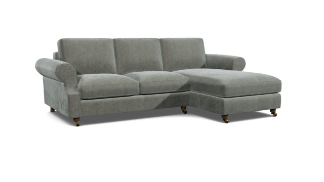 Kendal 3 seater Chaise Sofa Bed  grey - image 1